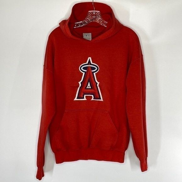 Vintage Los Angeles Angels Genuine Merchandise Hooded Sweatshirt Large - Picture 1 of 7